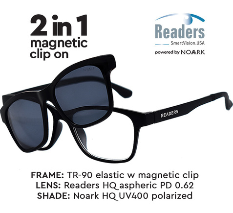 SR900P12 - Readers with Polarized clip 10+2