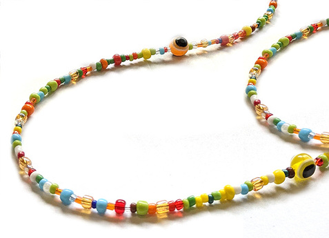 ΣΕΤ 12 τεμ. Rosario neckchain K033 mix colors