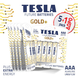 5 x (4packs) + 1ΔΩΡΟ, TESLA GOLD +AAA